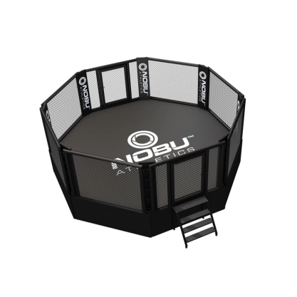 MMA-Käfig achteckig mit Podest