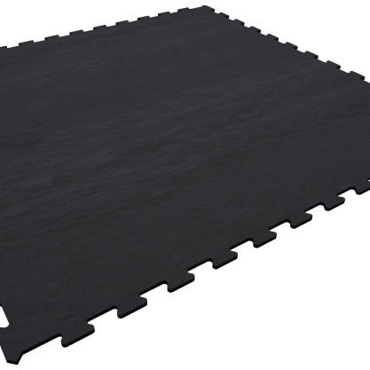 FitnessPro STD – Dalle caoutchouc vierge haut de gamme pour salle de sport - Marble – 1 x 1m - 7mm