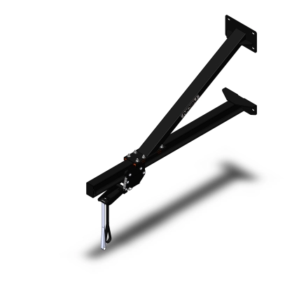 Support sac de frappe mural Pro avec rail de rangement