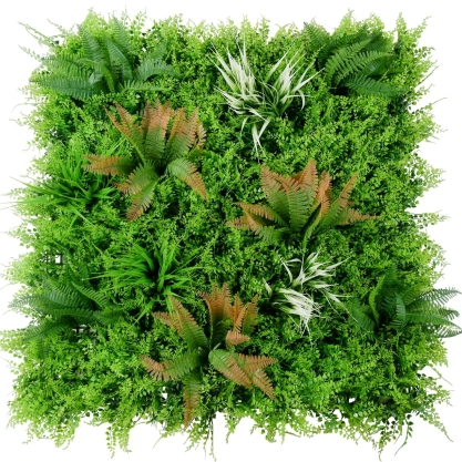 Mur végétal artificiel - DELUXE - 1m x 1m