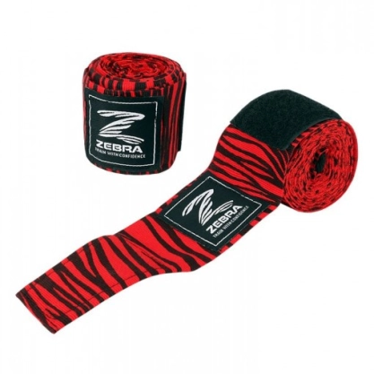 Boxbandagen 350 cm Schwarz/Rot